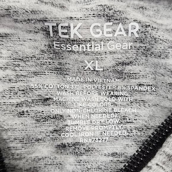 Tek Gear Essential Gear Gray Zip Jacket Pockets Hoodie NWT Women's XL - Picture 3 of 6